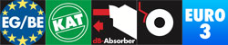 Double Groove Slip on Exhaust (2-2) Matt Black