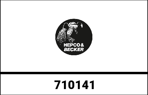 Hepco & Becker Plastic cover for universal topcase plate for Hepco&Becker Journey universal topcases 30/40/50 with red lock button | 710141