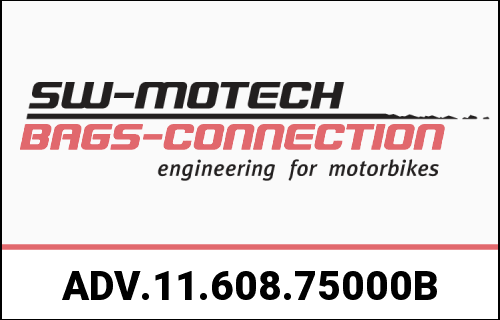 SW MOTECH Adventure set luggage. Black. Triumph Tiger 900 GT / Rally Pro (23-). | ADV.11.608.75000/B