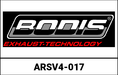 Bodis V4-M, Slip-On, Stainless Steel Black for APRILIA Tuono V4 (2017-2019) | ARSV4-017