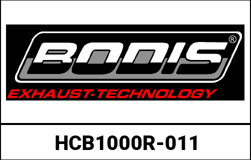 Bodis MGPX2-GE, Slip-On, Stainless Steel Black for HONDA CB1000R (2018-2019) | HCB1000R-011