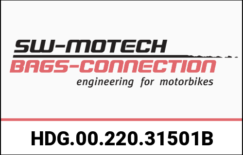 SW Motech Adventure handguard kit. Black. Suzuki V-Strom 800/800DE, GSX-S1000GX. | HDG.00.220.31501/B