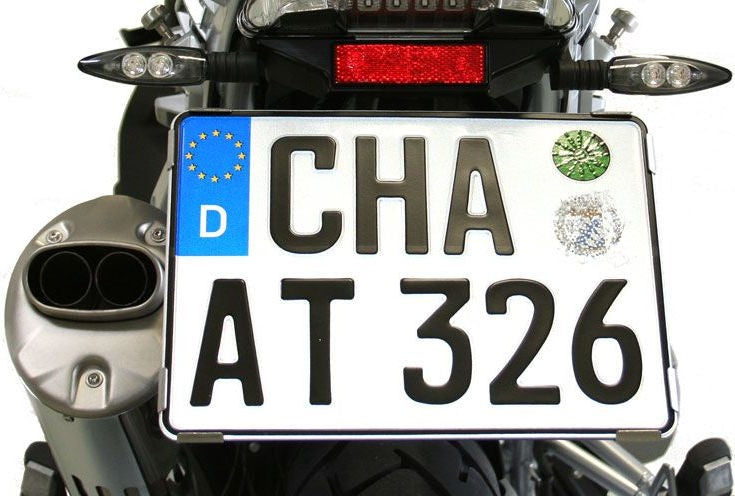 Hornig Licence plate bracket stainless steel adjustable | 18-28