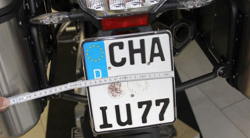 Hornig Licence plate bracket stainless steel adjustable | 18-28