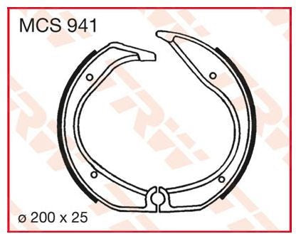 Hornig Brake pads kit (drum brake), rear | 3421523