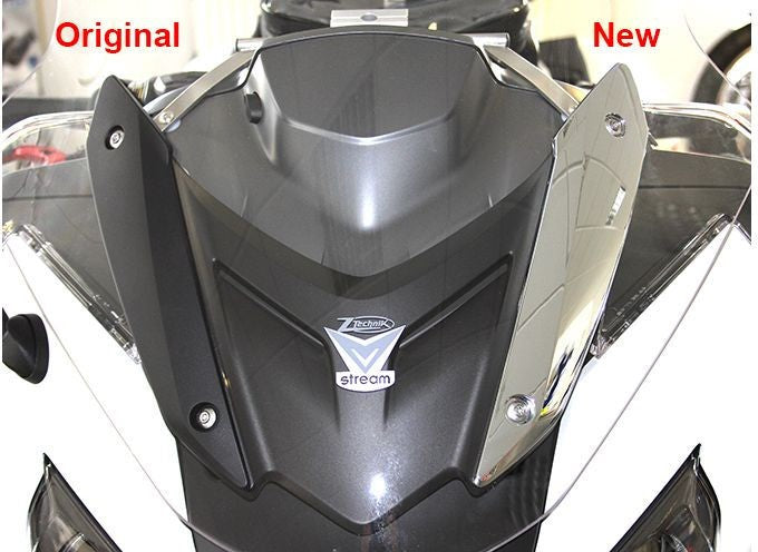 Hornig Windscreen panels chrome, 2 pieces | 367337-338
