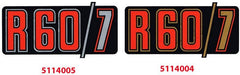 Hornig Sticker R60/7 red/black/gold | 5114004