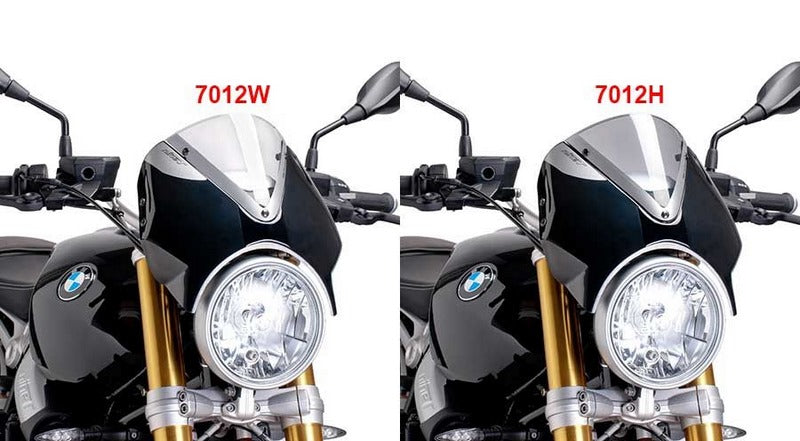 Hornig / ホーニグ ピン Sport windshield for BMW RnineT, RnineT Pure, /5, Scrambler (2021- ) & Urban G/S (2021- ) | 7012W