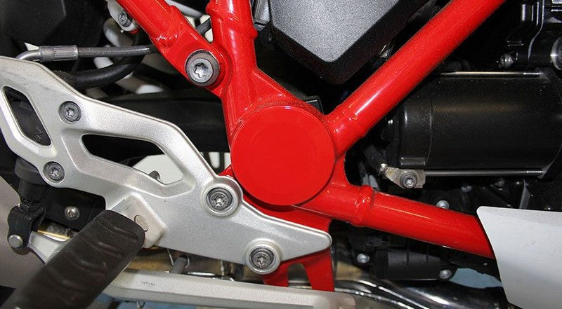 Hornig Swing arm pivot covers (left and right) red | R-0535