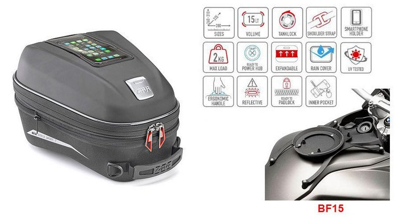 Hornig / ホーニグ ピン Tankbag ST612 for F650GS (08-), F700GS, F800GS & F800GS Adventure | ST612