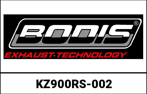 Bodis MGP-N-GEX, Slip-On, Stainless Steel Black for KAWASAKI Z900RS (2018-2019) | KZ900RS-002