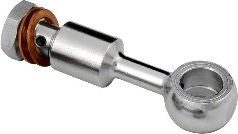 Accossato 1-hole screw + adapter + 2 copper washers