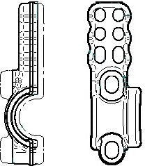Accossato Support bracket for thumb brake master cylinder