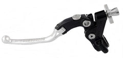 Accossato cable clutch control, standard folding lever, Silver colour, 24 mm, RST