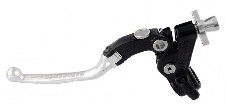 Accossato cable clutch control, standard folding lever, Silver colour, 29 mm, RST