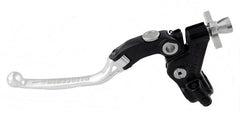 Accossato cable clutch control, standard folding lever, Silver colour, 29 mm, RST
