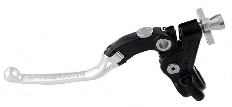 Accossato cable clutch control, standard folding lever, Silver colour, 34 mm, RST