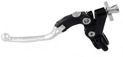 Accossato cable clutch control, standard folding lever provided with switch hole (switch not included), Silver colour, 24 mm, No RST