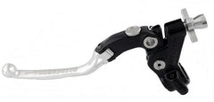 Accossato cable clutch control, standard folding lever provided with switch hole (switch not included), Silver colour, 29 mm, No RST