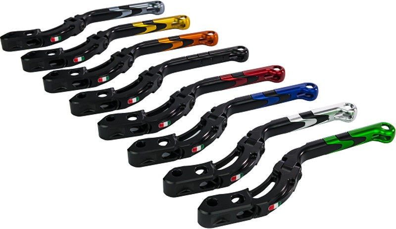 Accossato Spare part clutch lever for and Brembo radial master cylinders, with "Revolution handle", Green colour, distance: 16 mm - 18 mm, PRS (15-16-17)