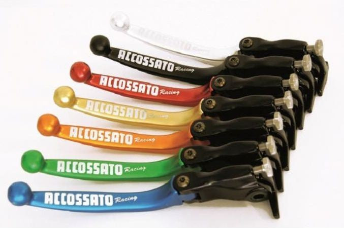 Accossato folding brake lever for oem master cylinders