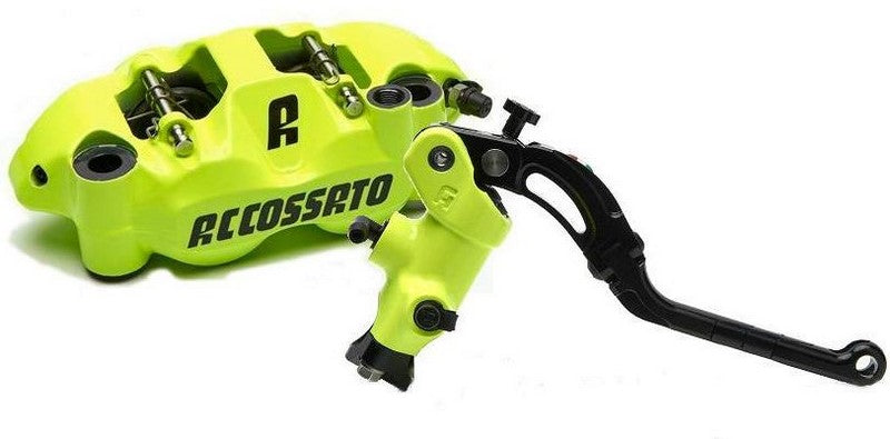 Accossato Kit radial brake master cylinder CY045N + monoblock forged brake caliper PZ004N