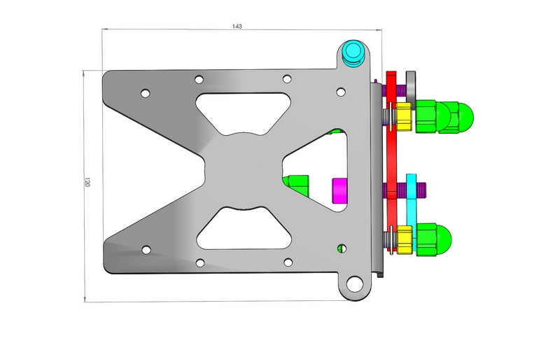 Side Mount License Plate Bracket