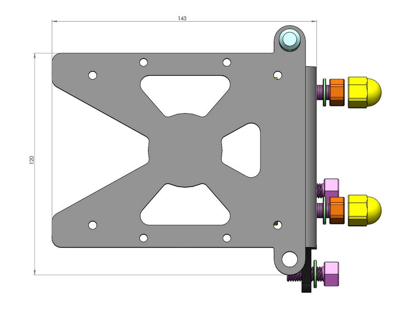 Side Mount License Plate Bracket