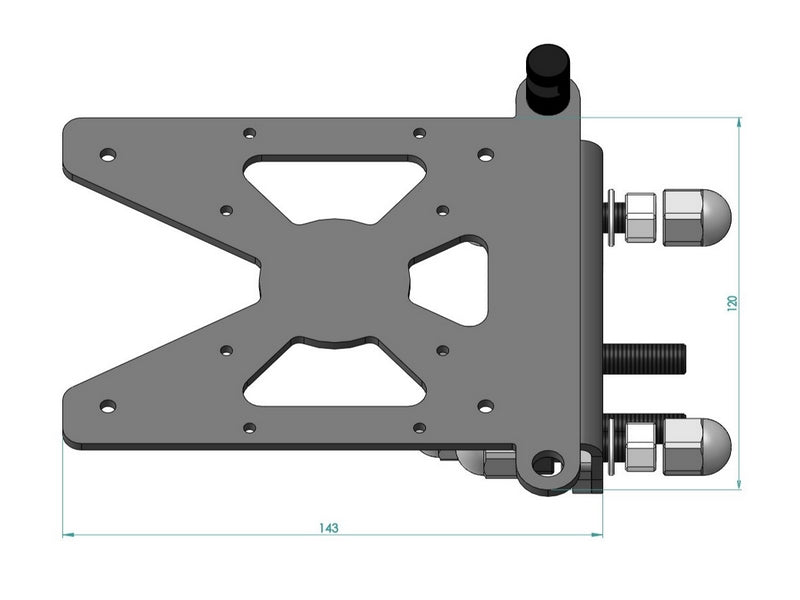 Side Mount License Plate Bracket