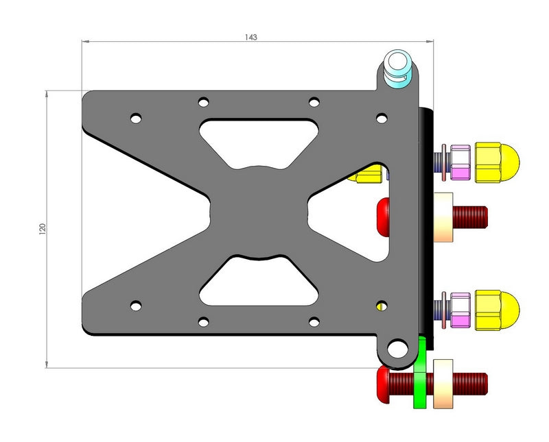 Side Mount License Plate Bracket