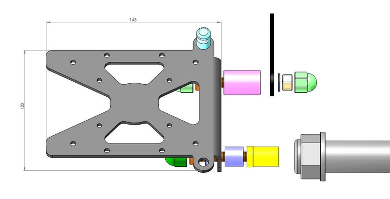 Side Mount License Plate Bracket