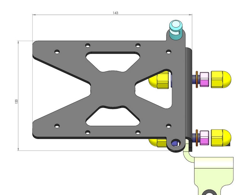 Side Mount License Plate Bracket