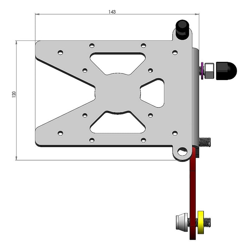 Side Mount License Plate Bracket