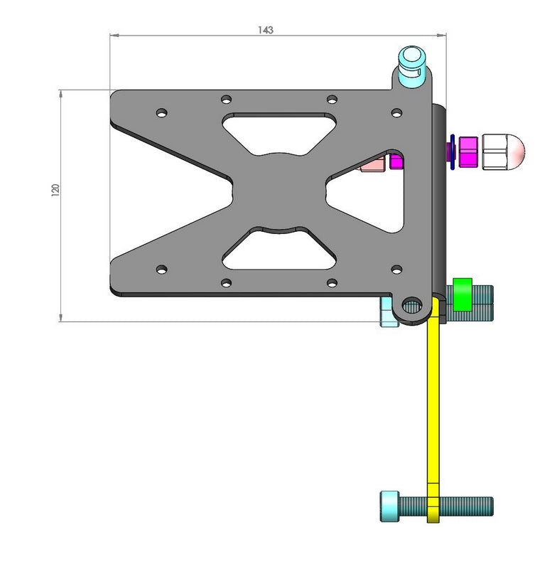 Side Mount License Plate Bracket
