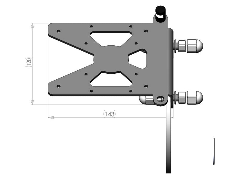 Side Mount License Plate Bracket
