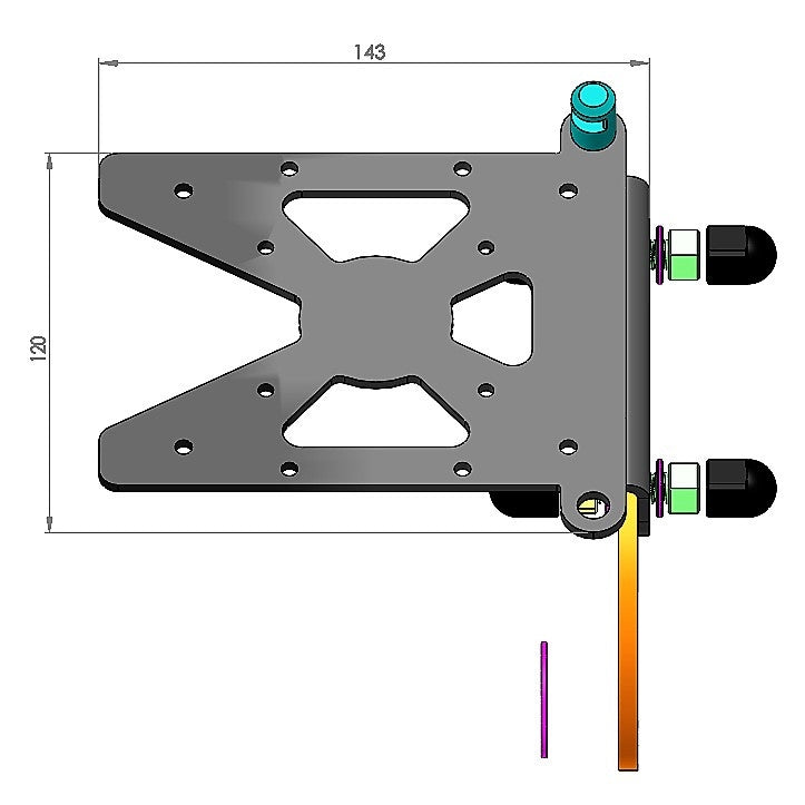 Side Mount License Plate Bracket