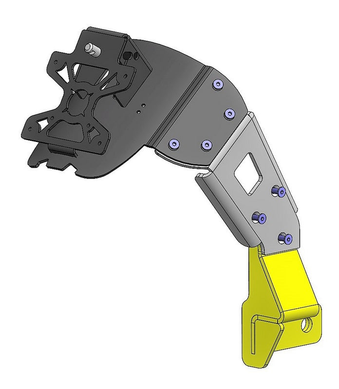 License Plate Holder And Mudguard