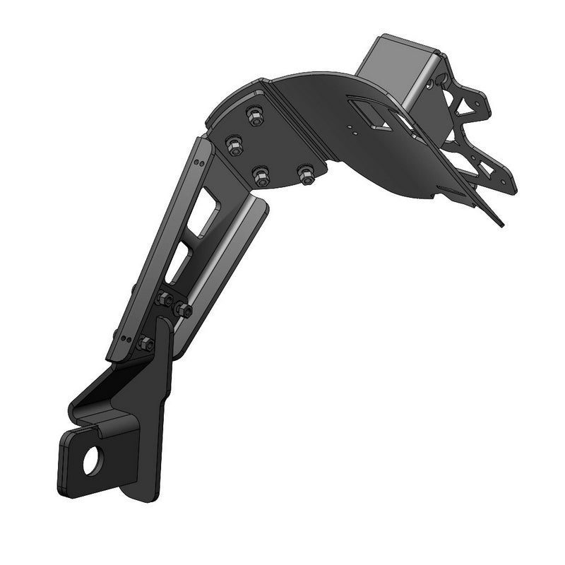 License Plate Holder And Mudguard