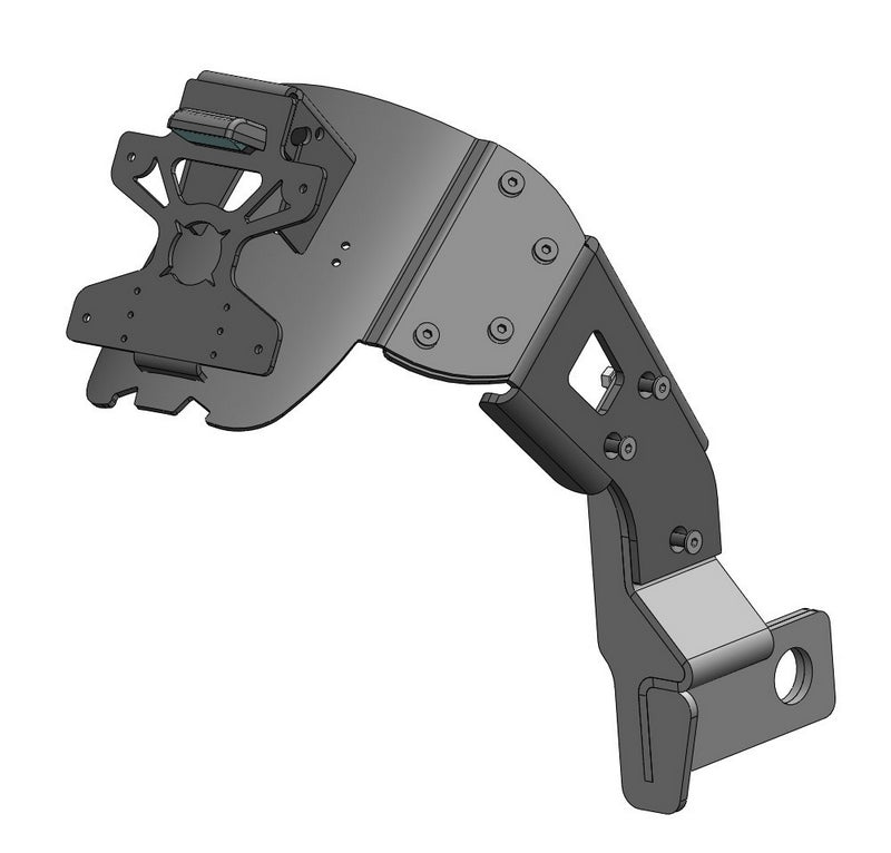 License Plate Holder And Mudguard