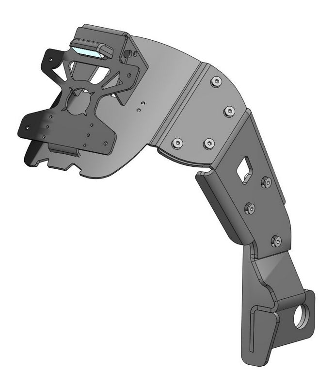License Plate Holder And Mudguard