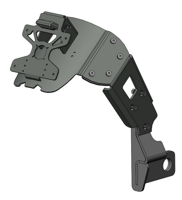 License Plate Holder And Mudguard