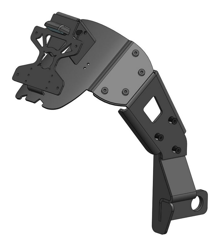 License Plate Holder And Mudguard