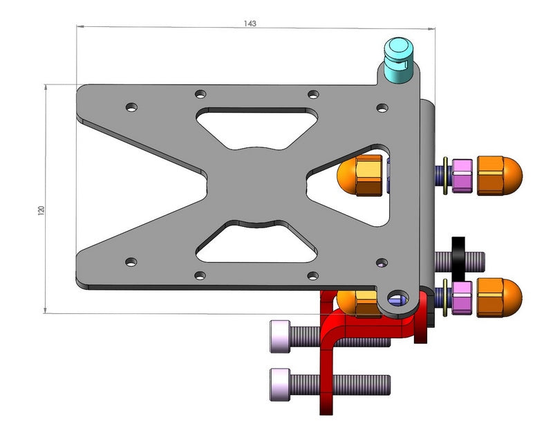 Side Mount License Plate Bracket