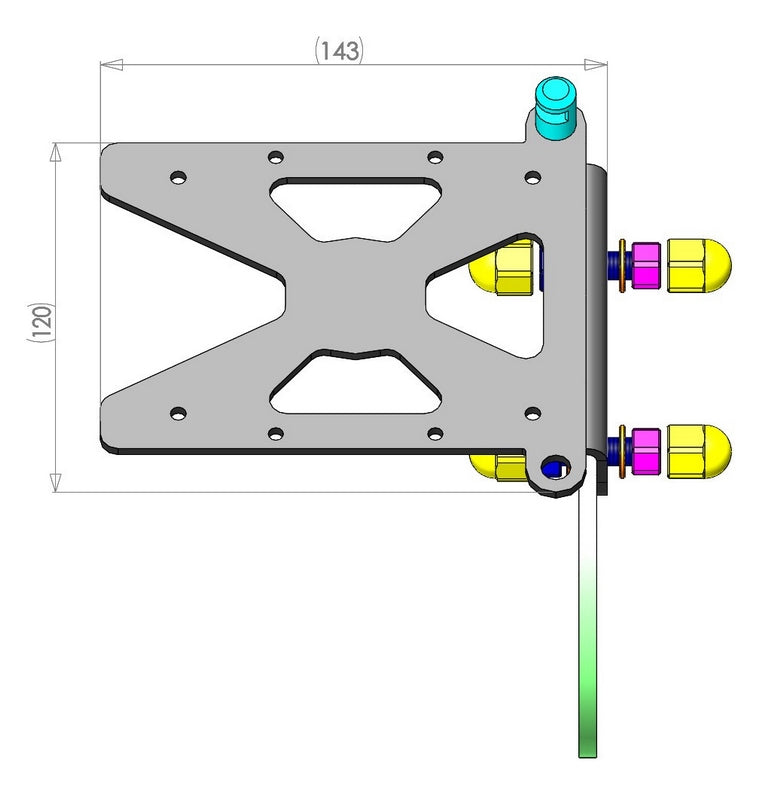 Side Mount License Plate Bracket