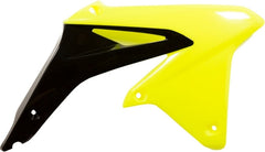 RADIATOR SCOOPS, FLUORESCENT YELLOW/BLACK