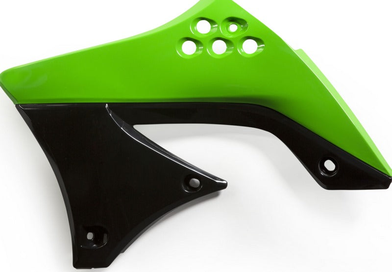 RADIATOR SCOOPS, GREEN/BLACK
