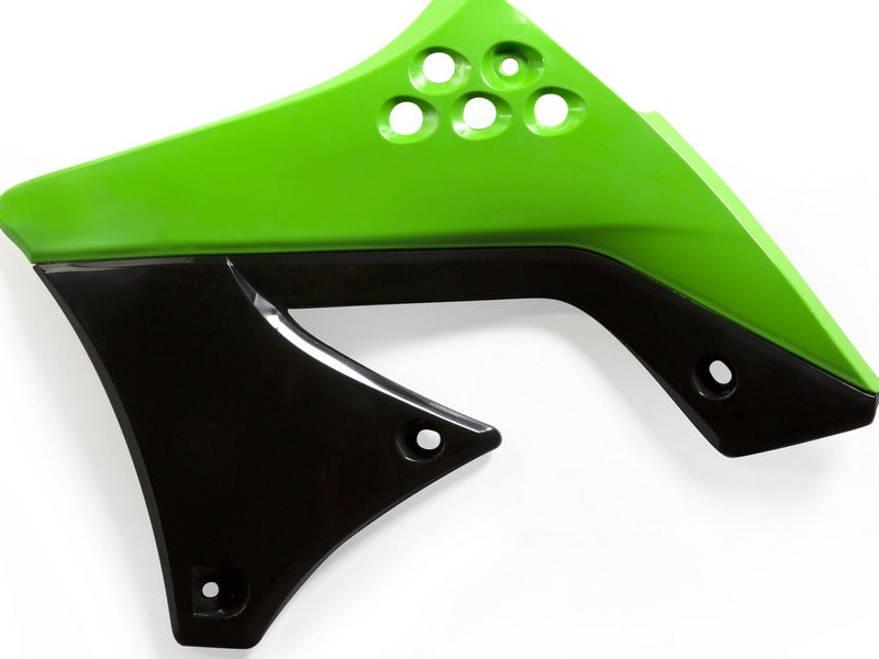 RADIATOR SCOOPS, BLACK/GREEN