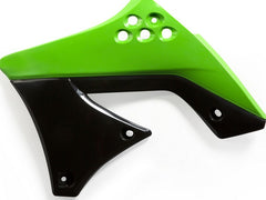 RADIATOR SCOOPS, BLACK/GREEN