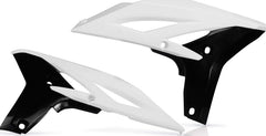 RADIATOR SCOOPS, WHITE/BLACK