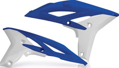 RADIATOR SCOOPS, BLUE/WHITE